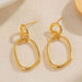 Color-One Size-18K Gold-Plated Dangle Earrings-Fancey Boutique