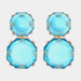 Color-One Size-Geometrical Shape Zinc Alloy Frame Dangle Earrings-Fancey Boutique