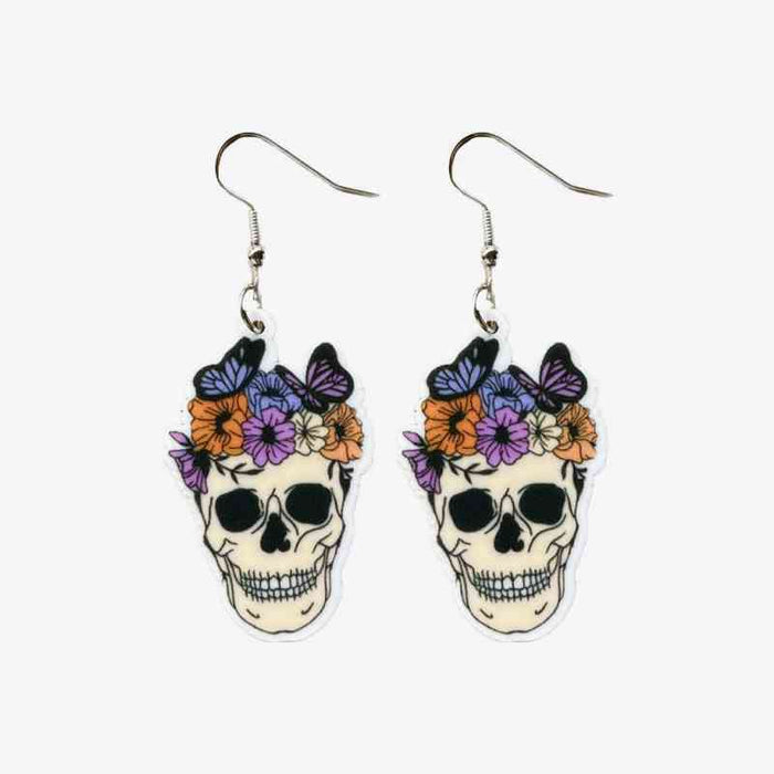 Color-Halloween Theme Acrylic Dangle Earrings-Fancey Boutique