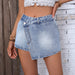 Color-Women Clothing Comfortable Slim Denim Shorts Pocket-Fancey Boutique