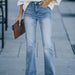 Color-Women Clothing Jeans Bootleg Pants High Waist Slim Blue Jeans Women Trend-Fancey Boutique