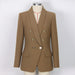 Color-Spring Autumn Advanced Women Blazer Classic Green Collar Blazer High Quality-Fancey Boutique