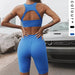 Color-Yoga Wear Suit Women Workout Bra Breathable Sports Shorts Women Quick-Drying Yoga Pants-Fancey Boutique