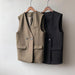 Color-Vest for Women Autumn Korean Loose Mid Length Sleeveless Vest Celebrity Vest-Fancey Boutique