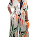 Color-White-Women Clothing Autumn Street Printed Loose Wide Leg Jumpsuit-Fancey Boutique