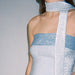Color-Summer Trends Women Off Shoulder Slim Fit Cropped Colorblock All Matching Vest-Fancey Boutique