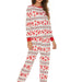 Color-Multi-2-Homewear Suit Pajamas Women Can Christmas Elk Long Sleeve Trousers Suit Christmas-Fancey Boutique