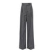 Color-Gray High Waist Straight Office Draped Trousers Autumn Casual Work Pant for Women-Fancey Boutique