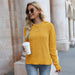 Color-Autumn Winter Solid Color All Matching Hooded Knitwear Loose Sweater Loose Collar Pullover Women-Fancey Boutique