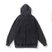 Color-Retro Hooded Sweater High Street Washed Distressed Heavy Couple Trendy Brand Hoodie Men Women-Fancey Boutique