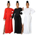 Color-Solid Color Casual Loose Women Wear Dress-Fancey Boutique
