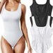 Color-Summer Women U Neck Sleeveless Vest Tight Jumpsuit-Fancey Boutique