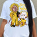 Color-Women T shirt Women Loose Top Cartoon Printed T shirt round Neck Short Sleeve T shirt-Fancey Boutique