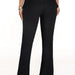 Color-Women Wear High Waist Double Button Slim Jeans Bootcut Trousers-Fancey Boutique