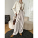 Color-Can Match the Wide-Leg Mopping Work Pant of the Whole Store Advanced Draping Effect Early Autumn-Fancey Boutique