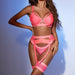 Color-Fluorescent Powder-High-End Quality Popular Sexy Underwear Garter Strap Body Shaping Two-Piece Suits-Fancey Boutique