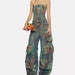 Color-Multi-Summer Multi Pocket Ripped Waist Slimming Sexy Tube Top Tooling Denim Jumpsuit Women-Fancey Boutique