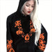 Color-Arrival Halloween Women Top Wansheng Pumpkin Head Printed Hoodie Women-Fancey Boutique