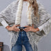 Color-Autumn Winter Fur Collar Fur Stitching Irregular Asymmetric Sweater Coat Women-Fancey Boutique