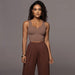 Color-Autumn Women Clothing tagram Mesh Red Sexy Personalized Slim Fit Inner Wear Cropped Camisole-Fancey Boutique