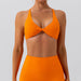 Color-Orange-Cross Beauty Back Exercise Underwear Naked Women Sense Yoga Clothes Running Workout Bra Quick Drying Yoga Vest-Fancey Boutique