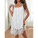 Color-Strap Dress Pajamas Home Wear Lace Sexy Nightdress-Fancey Boutique