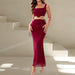 Color-Casual Solid Color Suit Elegant Sexy Vest High Waist Skirt Two Piece Set-Fancey Boutique