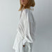 Color-Summer French White Jacquard Cotton Puff Sleeve Casual Shorts Suit Ladies Homewear Cool Pajamas-Fancey Boutique