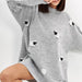 Color-Autumn Winter Russian Loose Round Neck Sweater Small Sheep Printing Pullover Casual Office Women-Fancey Boutique