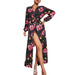 Color-Autumn Women Clothing for Full Body Floral Printing Dyeing Long Sleeve Sexy Dress-Fancey Boutique