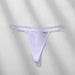 Color-White-Women T-Back Low Waist Seamless Sexy Threaded Cotton Underwear Women Briefs-Fancey Boutique
