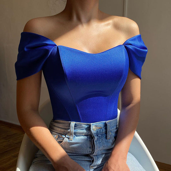 Color-Waist Tube Top Women Clothing Satin off-Shoulder Top for Women Boning Corset Boning Corset Corset-Fancey Boutique