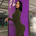 Color-Leather Strap Split Sports Leggings Sexy Tight Long Sleeve Jumpsuit-Fancey Boutique