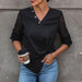 Color-Autumn Women Black Long-Sleeved Knitted Top-Fancey Boutique