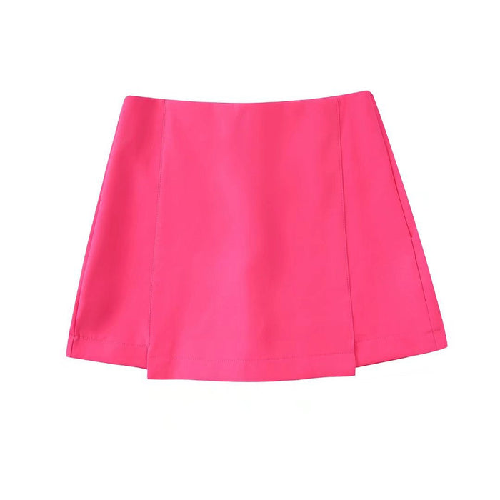 Color-Pink Shorts-Women Clothing Unisex Blazer Culottes Suit-Fancey Boutique