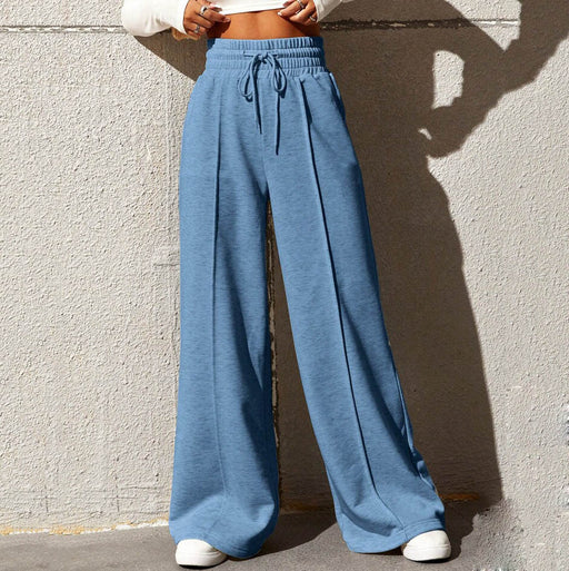 Color-Fall Sports Pants Women Straight Loose Sweatpants Tide Brand Wide Leg Pants Outdoor Dance Casual Trousers-Fancey Boutique