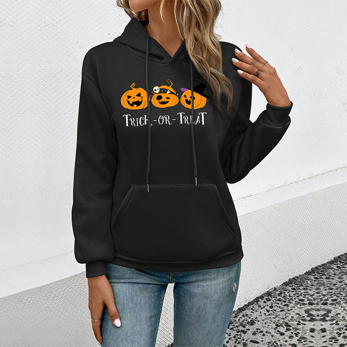 Color-Autumn Women Clothing Halloween Printed Sweater-Fancey Boutique