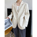 Color-Full Korean Loose Long Sleeve Blazer Women Design Blazer Top Blazer-Fancey Boutique