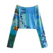 Color-Top-Spring Women Casual Print Top Shorts Suit-Fancey Boutique