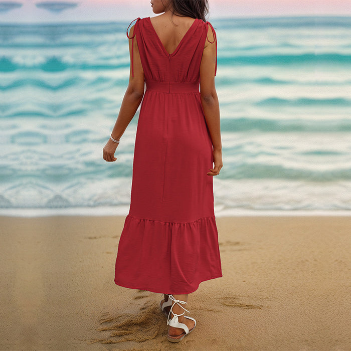 Color-Dress Summer Elegant Vacation Women Clothing Backless Dress-Fancey Boutique