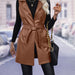 Color-Leather Cardigan Lace up Vest Coat Vest Jacket Top Women Leather Vest-Fancey Boutique