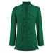 Color-Green-Women Ruffled Cardigan Button Small Coat Autumn Winter Long Sleeve Short-Fancey Boutique