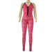 Color-Spring Sexy Hollow Out Cutout Contrast Color Suspenders Slim Fit Backless Sexy Jumpsuit Women-Fancey Boutique