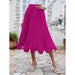 Color-Summer Ruffled A Hem Pleated Socialite Loose Skirt Women-Fancey Boutique