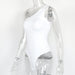 Color-White-Summer Sexy Nightclub Women Sleeveless Shoulder Tight Open Casual Bodysuit Bodysuit-Fancey Boutique