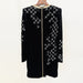 Color-Autumn Winter Heavy Industry Embroidery Sequined Diamonds Bead Long Sleeve Gold Velvet Sheath Dress-Fancey Boutique