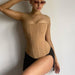 Color-Khaki-Summer Mesh Tube Top Ice Silk Corset Vest Sexy Women Shapewear-Fancey Boutique