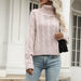 Color-Autumn Women Wear Solid Color Twist Long Sleeve High Collar Bottoming Sweater-Fancey Boutique