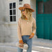 Color-Early Autumn Bottoming Flab Hiding Knitwear Pullover for Women Sweater-Fancey Boutique