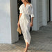 Color-White-Women Clothing Summer Solid Color Sexy MiuMiu Bag Arm Cardigan Shirt Dress-Fancey Boutique